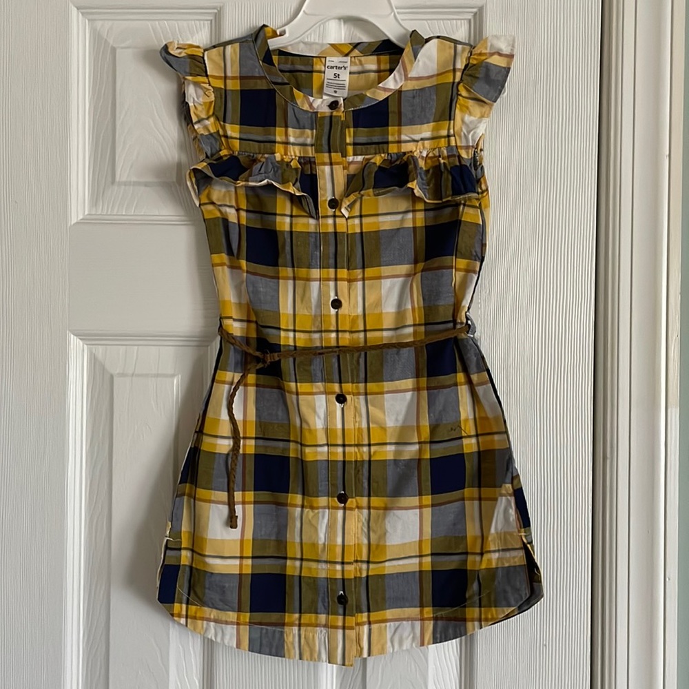 Cute plaid spring dress!